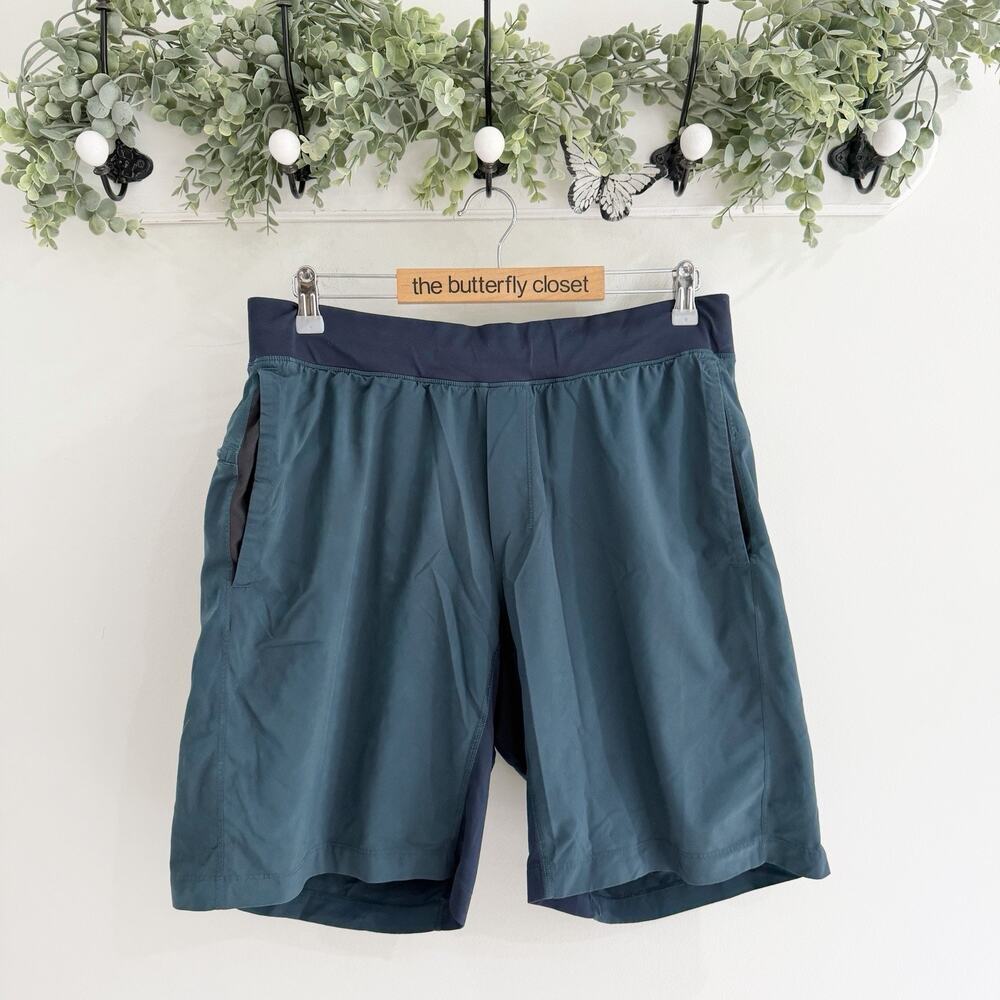 Lululemon T.H.E. Short 9" Lined Performance Teal Men's Size 36